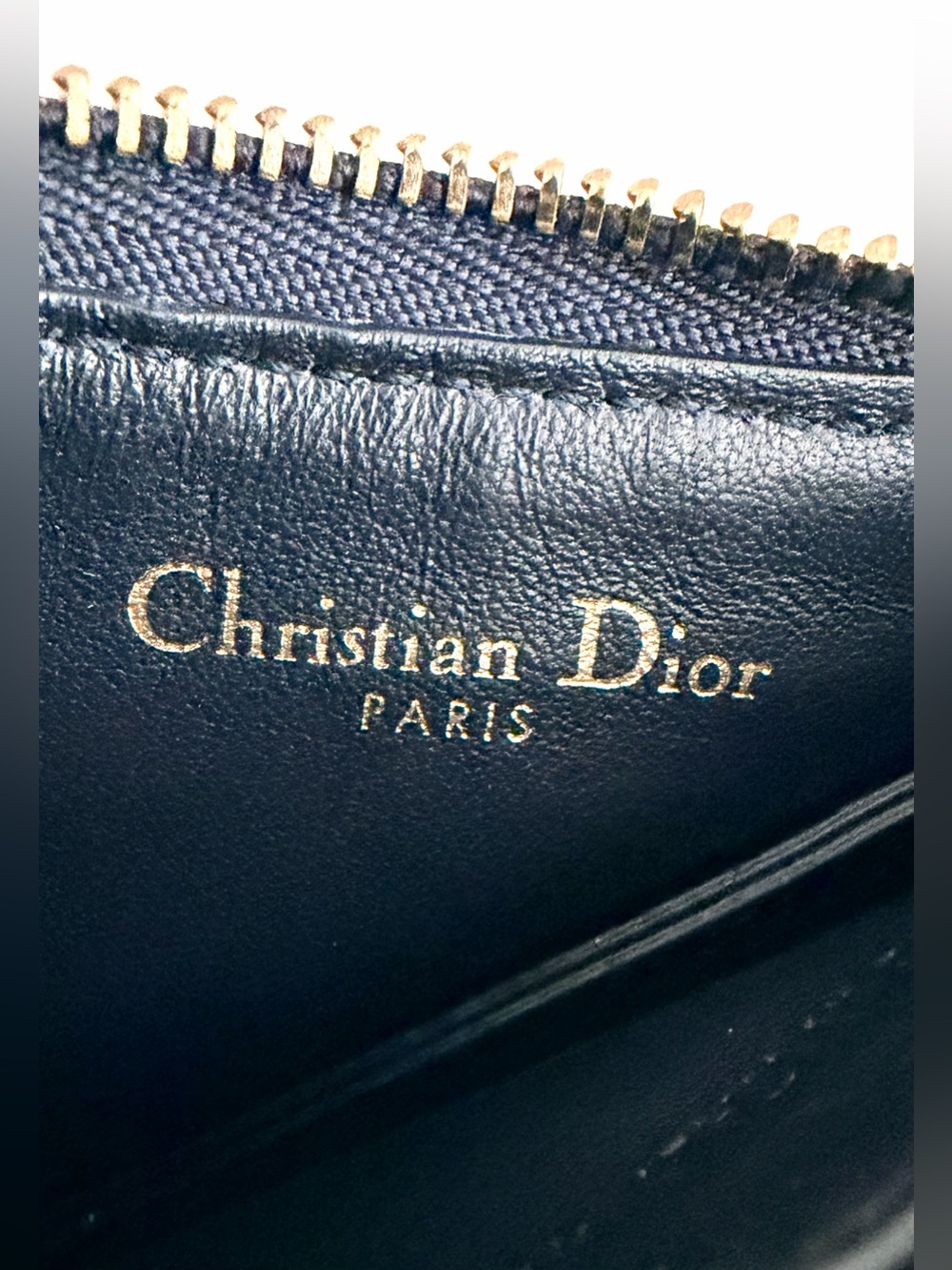 CHRISTIAN DIOR Vintage Trotter Saddle D Ring Coin Case Wristlet + COA - Picture 6 of 8